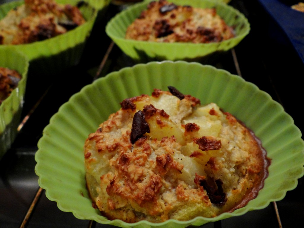 Muffins moelleux à l'avoine Poire-Chocolat - Fleanette's Kitchen